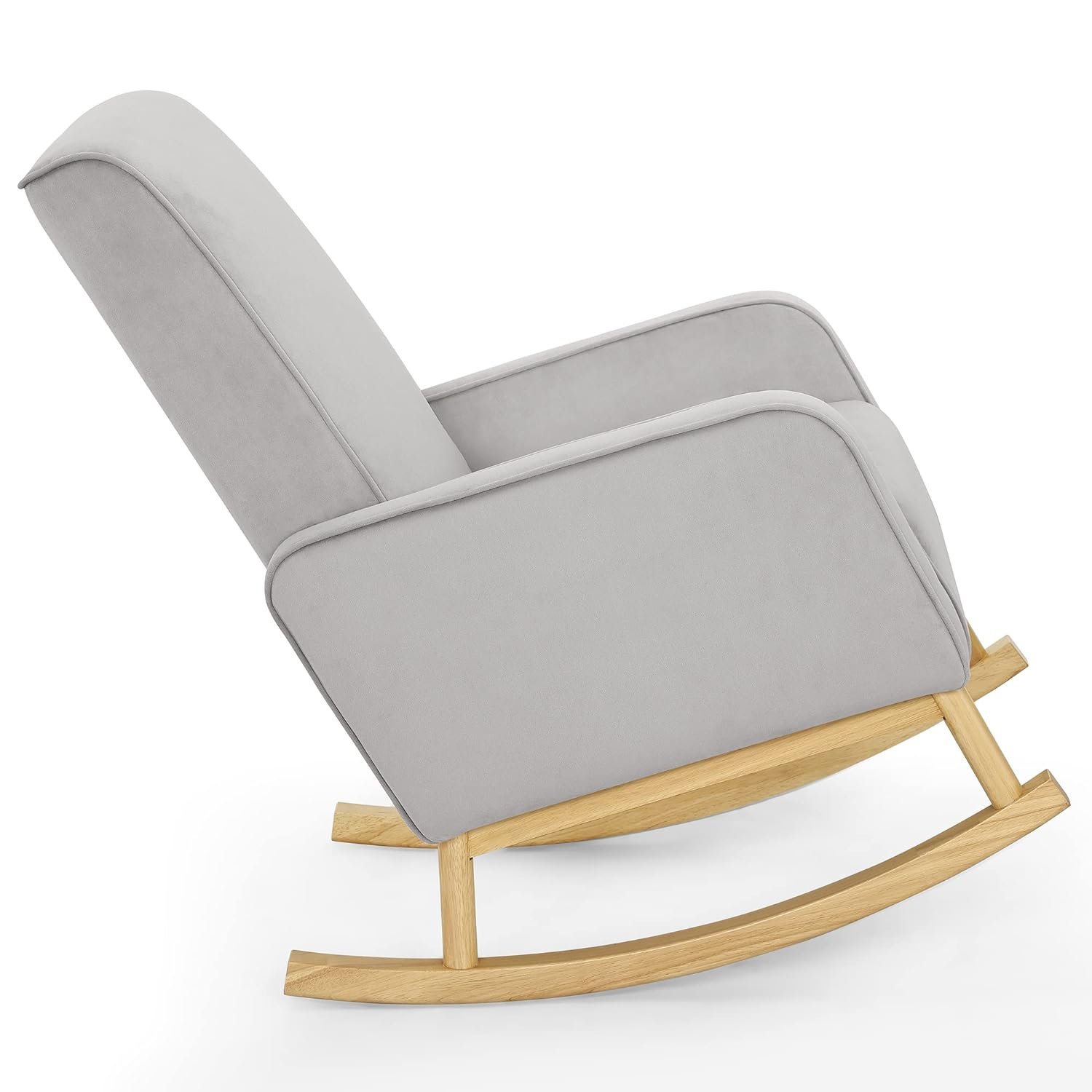 Delta Children Drew Rocking Chair, Cloud Grey w/Natural