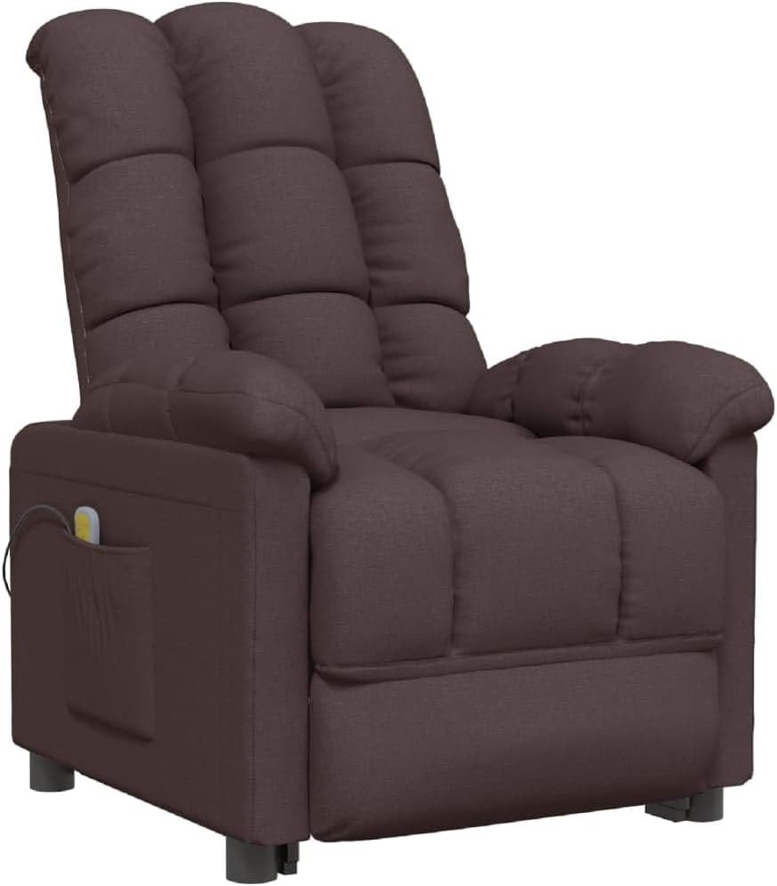 DYRJDJWIDHW Massage Recliner Massage Chairs Full Body and Recliner,Best Massage Chair,Massage Chair Zero Gravity Full Body,shiatsu Massage Chair,Dark Brown Fabric