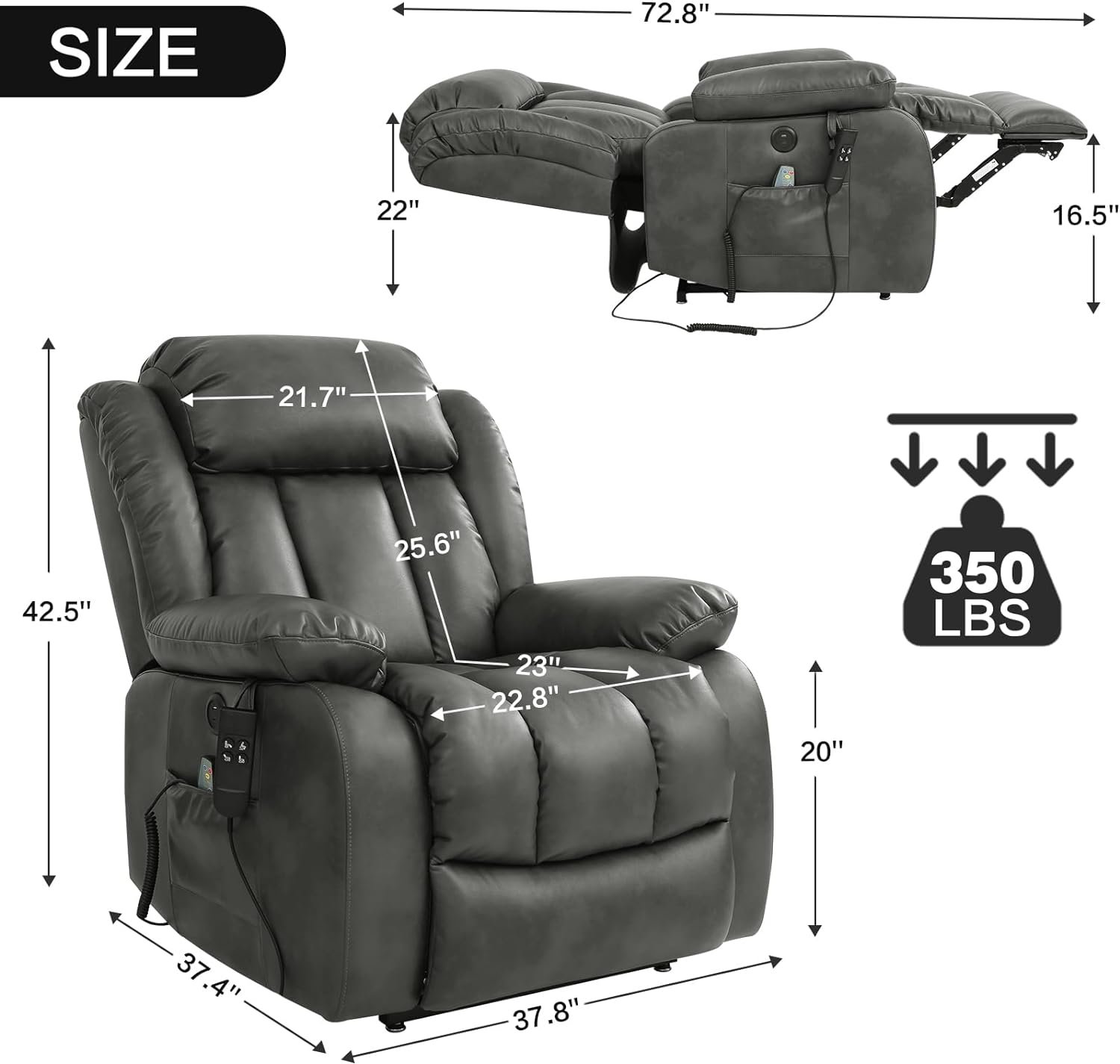 EASELAND Infinite Position Dual Motor Large Power Lift Recliner Chair Review