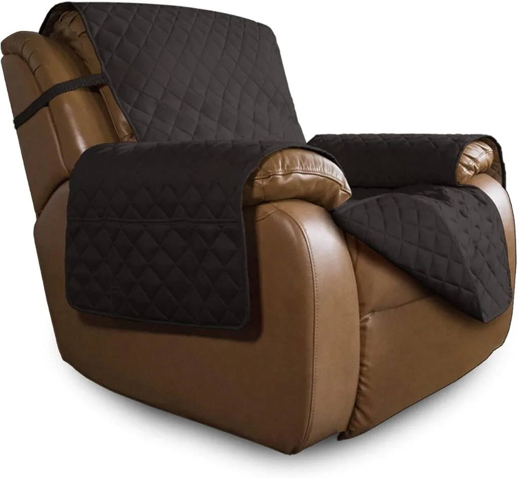 Easy-Going Oversized Recliner Chair Cover Reversible Sofa Cover Water Resistant Couch Cover Furniture Protector with Elastic Straps for Pets Dog Cat (Oversized Recliner 27-29in, Chocolate/Chocolate) Easy-Going Oversized Recliner Chair Cover Reversible Sofa Cover Water Resistant Couch Cover Furniture Protector with Elastic Straps for Pets Dog Cat (Oversized Recliner 27-29in, Chocolate/Chocolate)