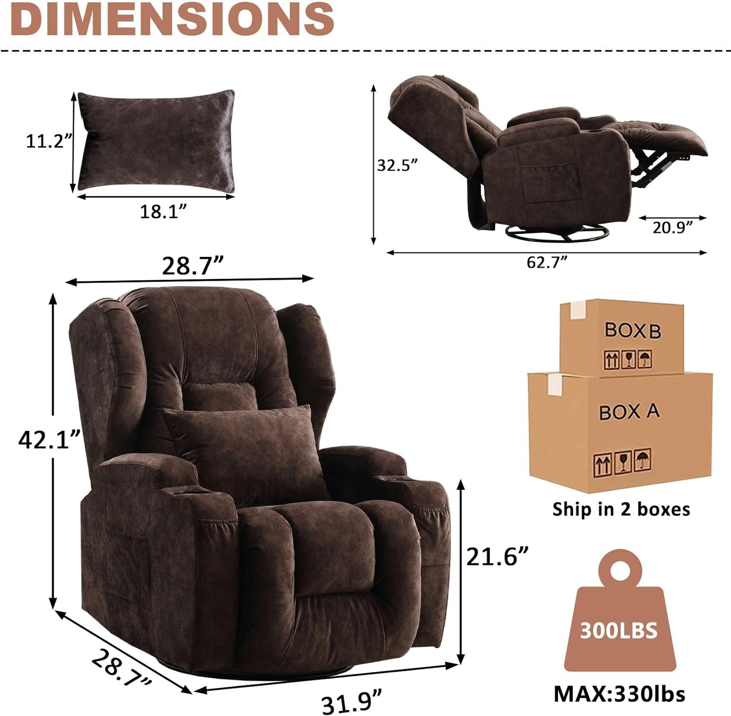 ETAGERIA Swivel Rocker Recliner Review