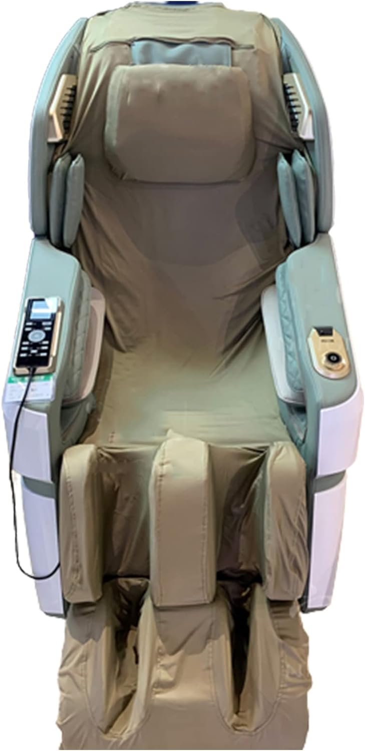 FBKPHSS Full Body Massage Chairs Recliner Cover, Zero Gravity Chair Cover Scratch Resistant Washed Stretch Cloth Furniture Dustproof Covers Fits Most Massage Chairs,Khaki,Full Body
