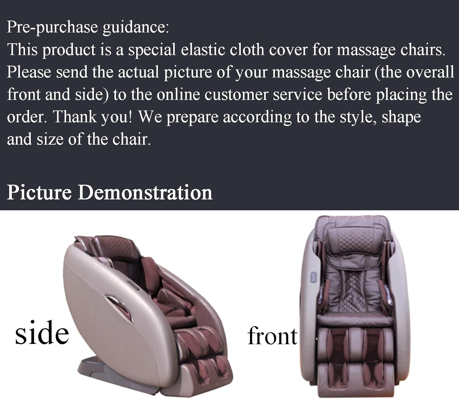 FBKPHSS Full Body Shiatsu Massage Chair Cover, Universal Massage Chair Dust Protection Cover Removable and Washable Stretch Fabric Massage Chair Cover,Package 1,Color 4