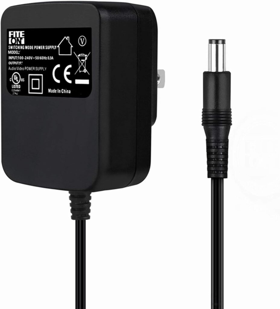 FITE ON 9V 1A AC/DC Adapter for X Rocker Game Gaming Chair 5127101 5142101 UL Listed X Rocker Power Supply Cord Charger
