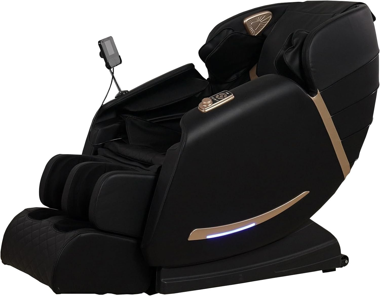 Full Body Massage Chair with Zero Gravity Recliner,with Two Control Panel: Smart Large Screen  Rotary Switch,spot kneading and Heating,Airbag Coverage,Suitable for Home Office