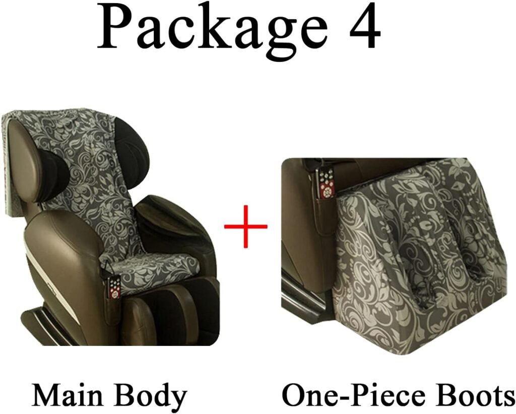 Full Body Shiatsu Massage Chair Cover, Universal Massage Chair Dust Protection Cover Removable and Washable Stretch Fabric Furniture Dust Cover,Package 1,Color 2