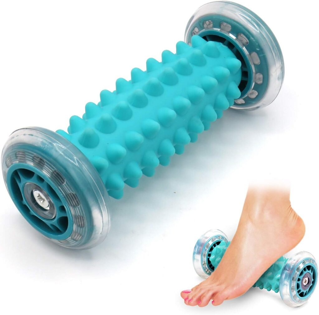 GreenLife® Foot Massager Roller Muscle Massage Roller Stick for Back Pain Relief, Plantar Fasciitis Relief, Muscle Recovery, Heel Foot Arch Pain and Relax Shoulder Foot Back Leg Hand