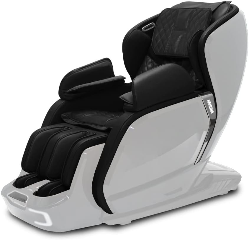 Kahuna Massage Chair - 3D+@ Latest Technology SL-Track Auto Extension LM-6800T - White Camel Fully Assembled