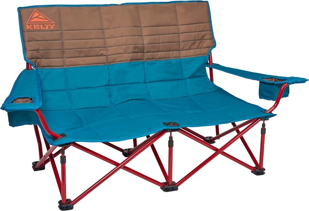 Kelty Low-Love Seat Camping Chair - Portable, Folding Chair for Festivals, Camping and Beach Days