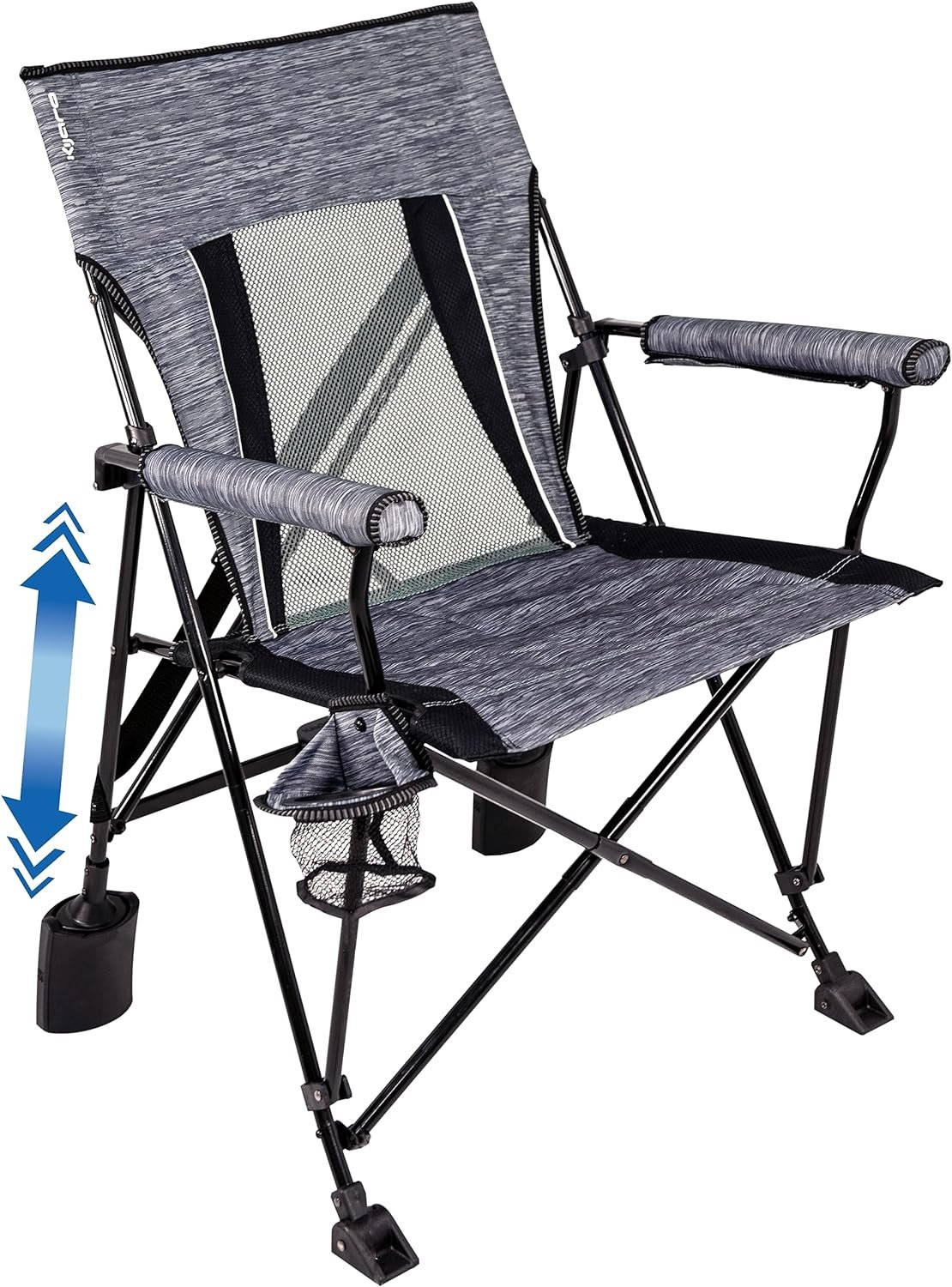 Kijaro Rok-it Sport Rocking Camping Chair, Vik Black