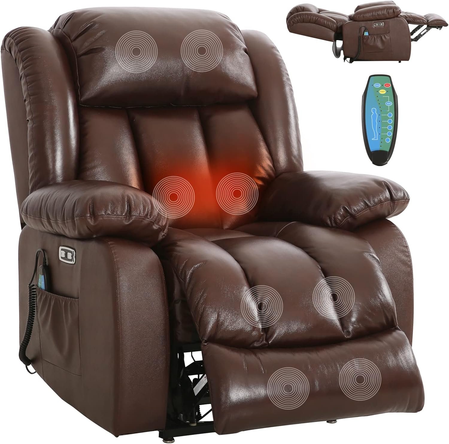 KIMOHOME Genuine Leather Dual Motor Lift Chair Review