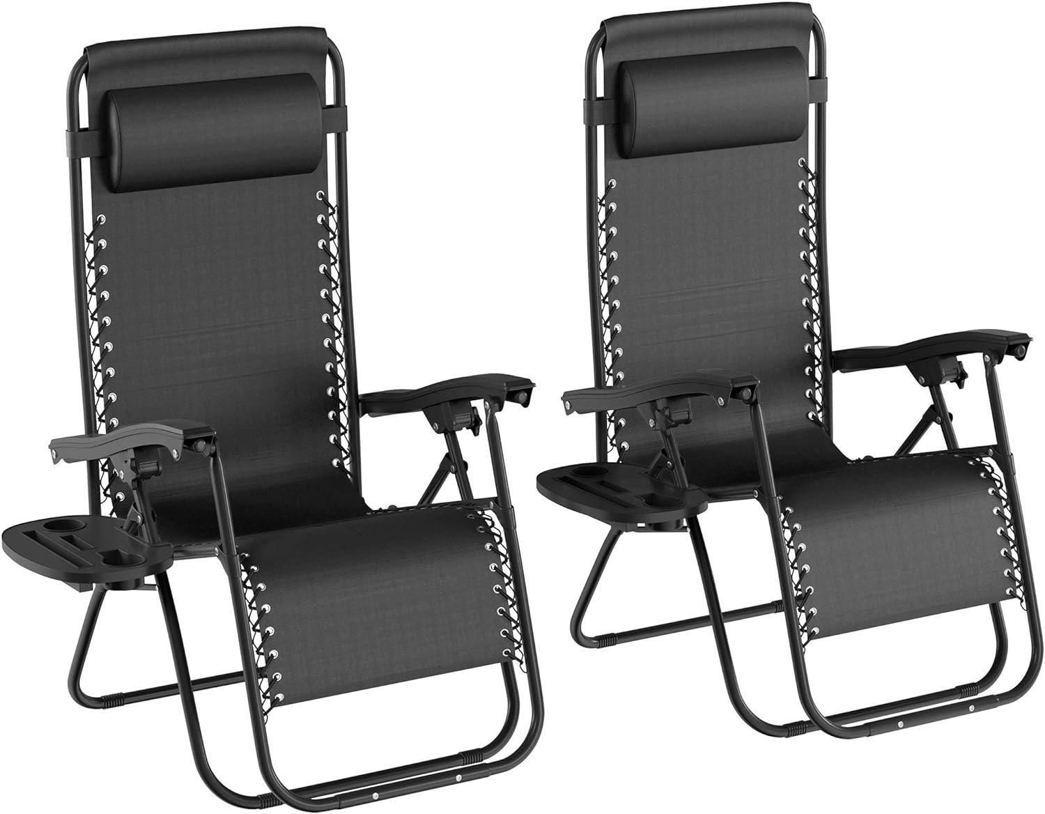 Lavish Home Black Zero Chairs-Set of 2 Folding Anti-Gravity Recliners Review