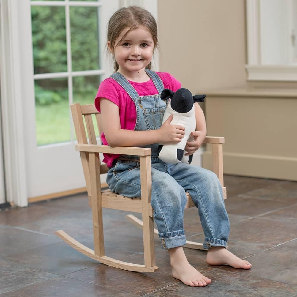 Lehmans Eli  Mattie Amish Handcrafted Little Child Wooden Rocking Chair