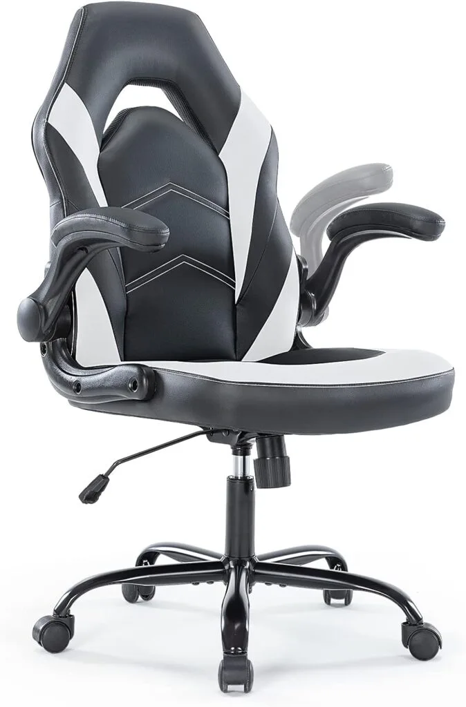 OLIXIS Desk upholstered Chair for Office and Home, White OLIXIS Desk upholstered Chair for Office and Home, White