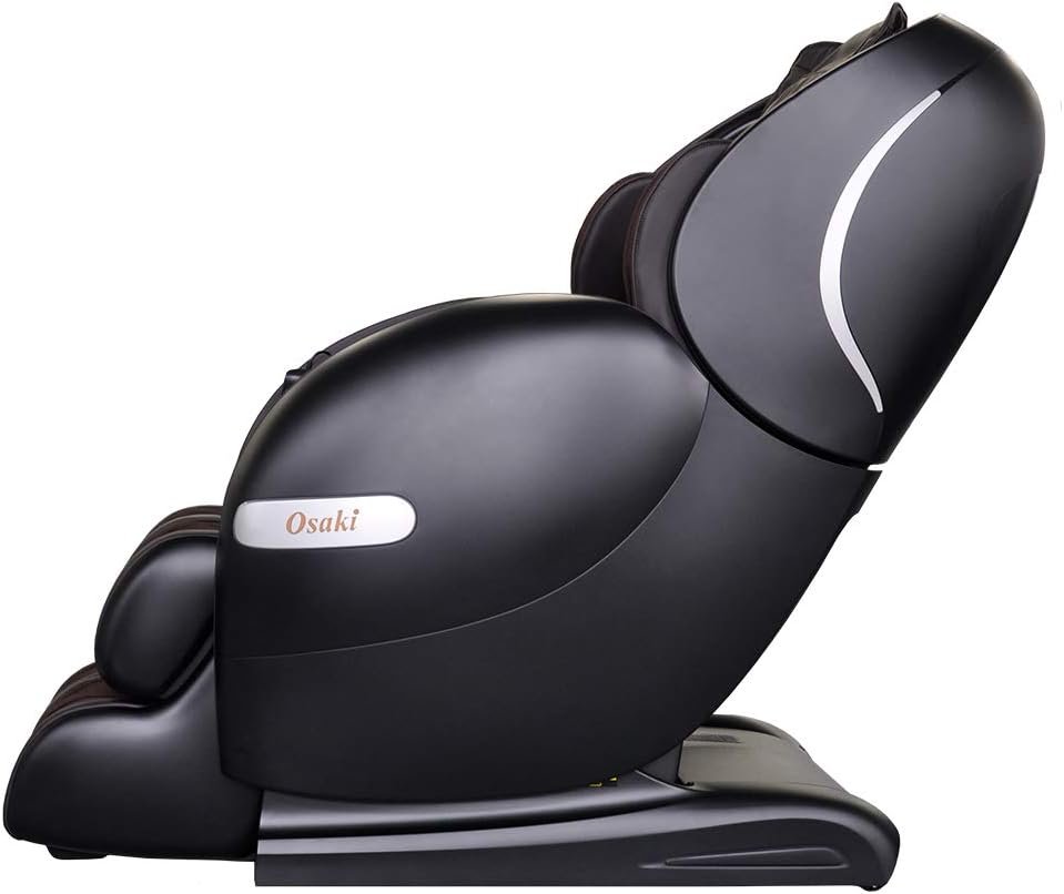 Osaki Taupe OS-Monarch Zero Gravity 3D SL-Track Chair with Space Saving Technology in Cream, Bluetooth Connection for Speaker, 9 Unique Auto-Programs, 4 Massage Styles, USB Connector, One Size Fits