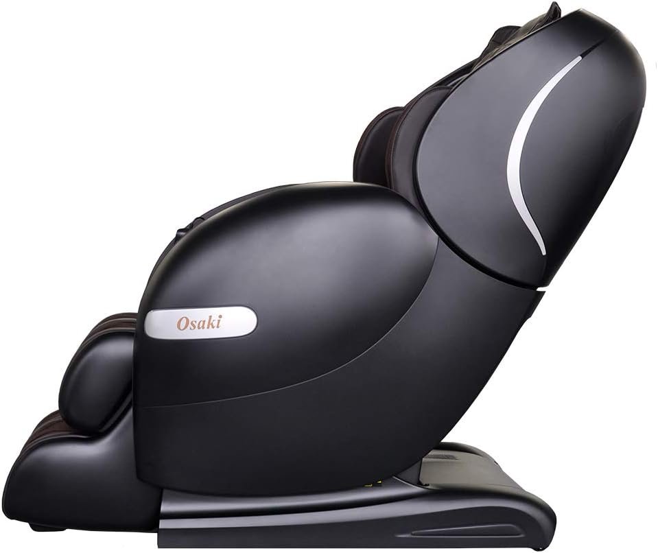 Osaki Zero Gravity 3D L-Track Chair with Space Saving Bluetooth Connection for Speaker 9 Unique Auto-Programs 4 Massage Styles OS-Monarch, One Size Fits All, Polyurethane, Brown