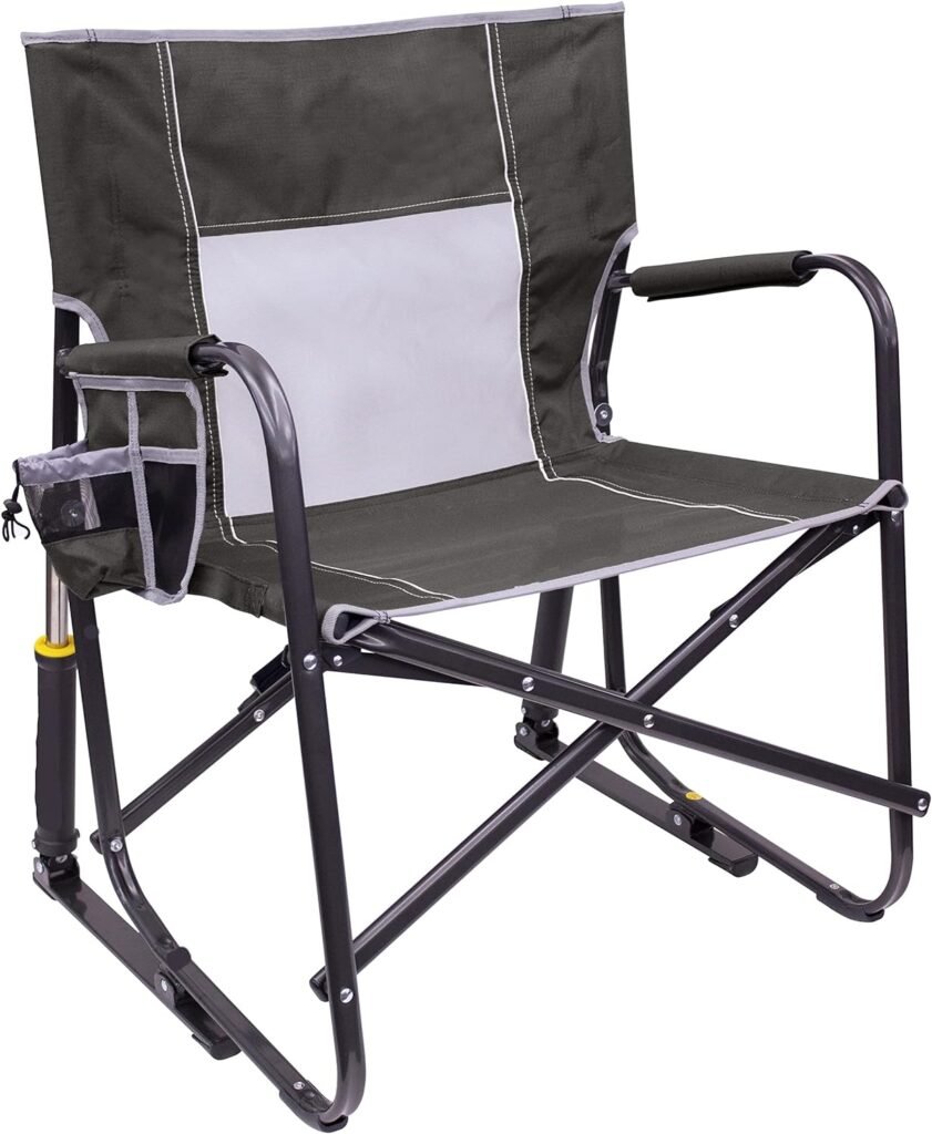 Outdoor Freestyle Rocker XL, Pewter Gray, Adult Chair Outdoor Chairs，Beach Chair，Camping Chairs Folding Chairs for Outside