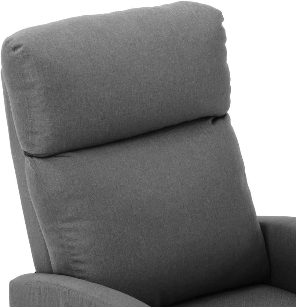 Premium Light Gray Fabric Massage Recliner Chair with Shiatsu Electric Functionality Zero and Full Body Massage - Comfort and Relaxation in Your Home-Gray