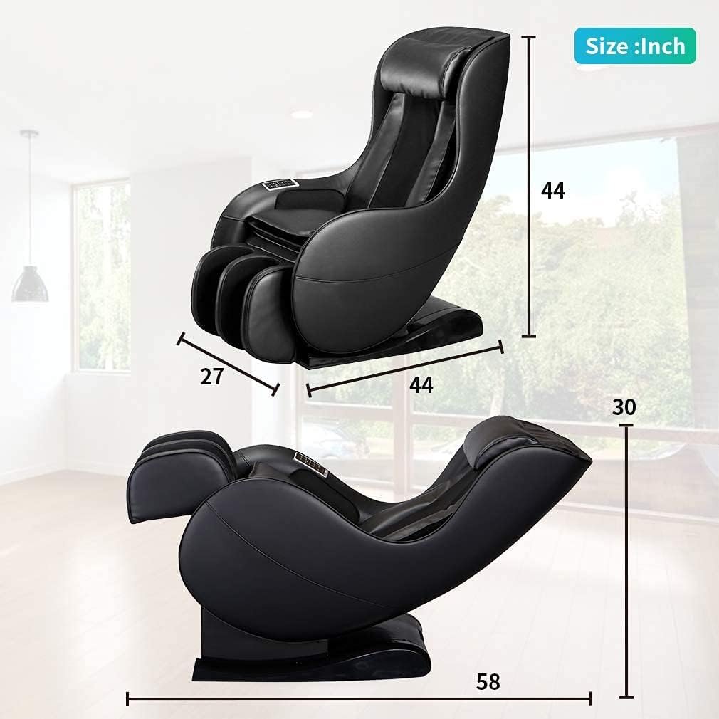 PS4 Massage Chair Recliner shiatsu Zero Gravity Human Touch Back Office Heat Therapy Warm Rollers Air Pressure L-Track Stretch Wireless Bluetooth Speaker USB Charger