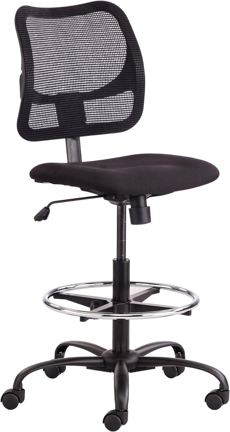 Safco Products Vue Mesh Extended-Height Chair 3395BL with Ergonomic Mesh Back, Black, Cool Comfort and Adjustable Height, 250 lbs Capacity