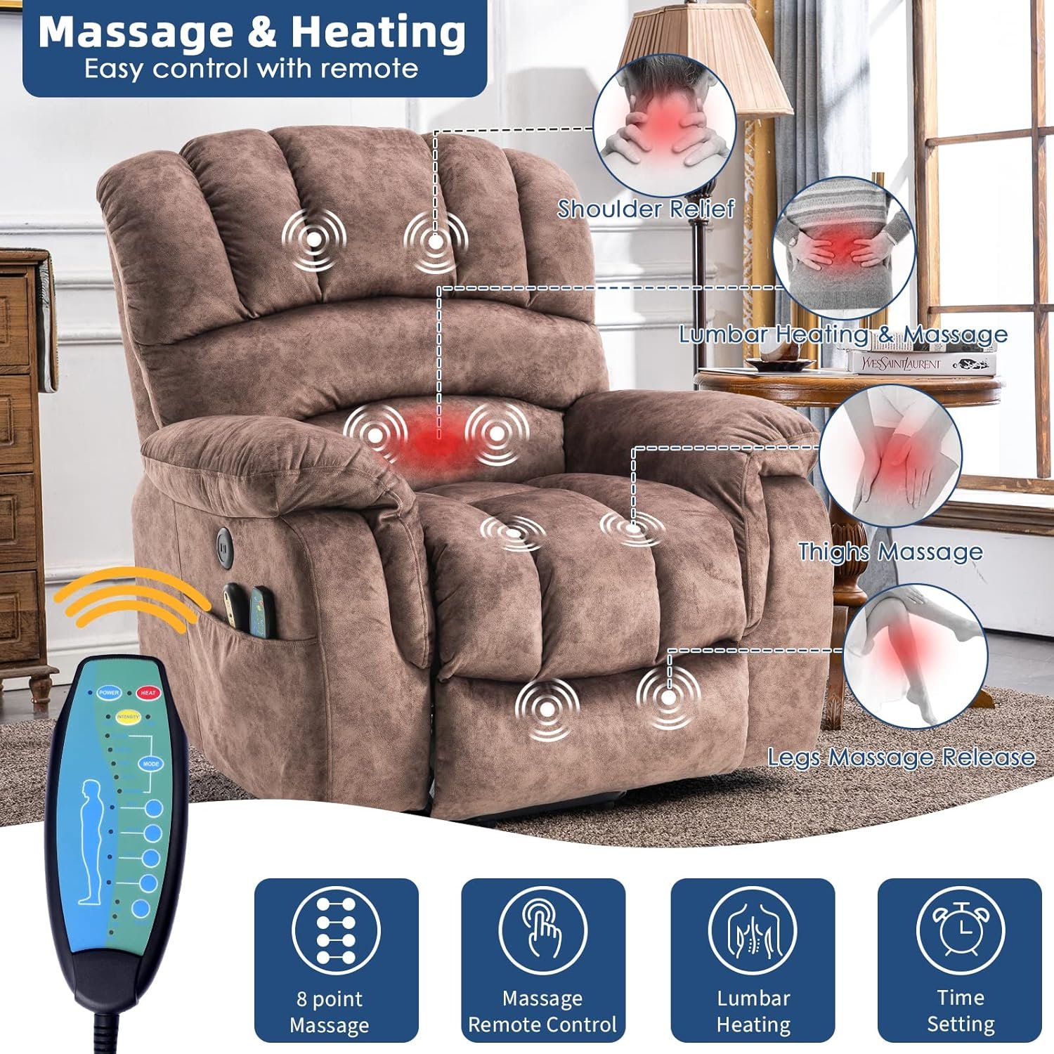 SOCIALCOMFY Electric Power Lift Recliner Chair Review