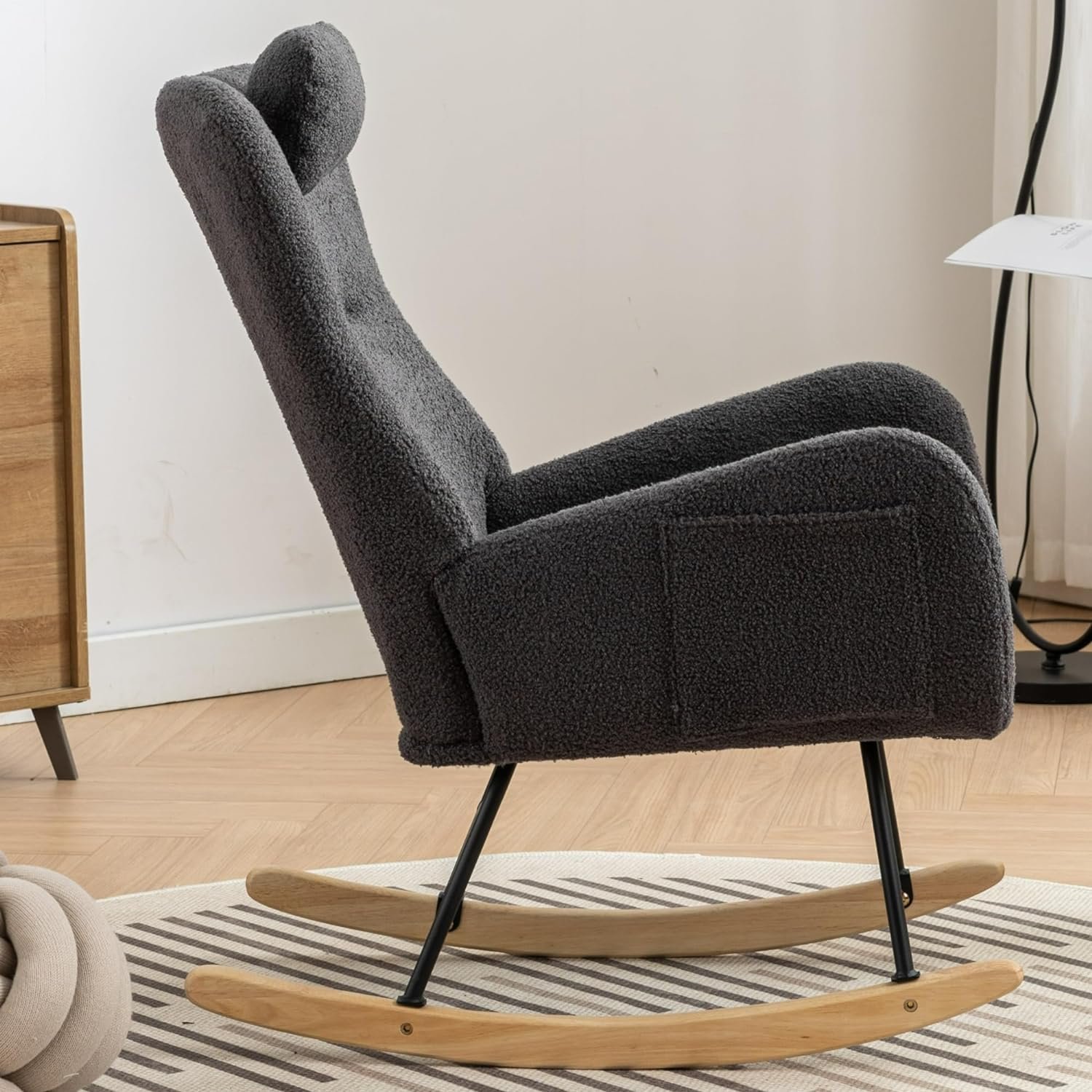 Soft Teddy Velvet Rocking Chair Review