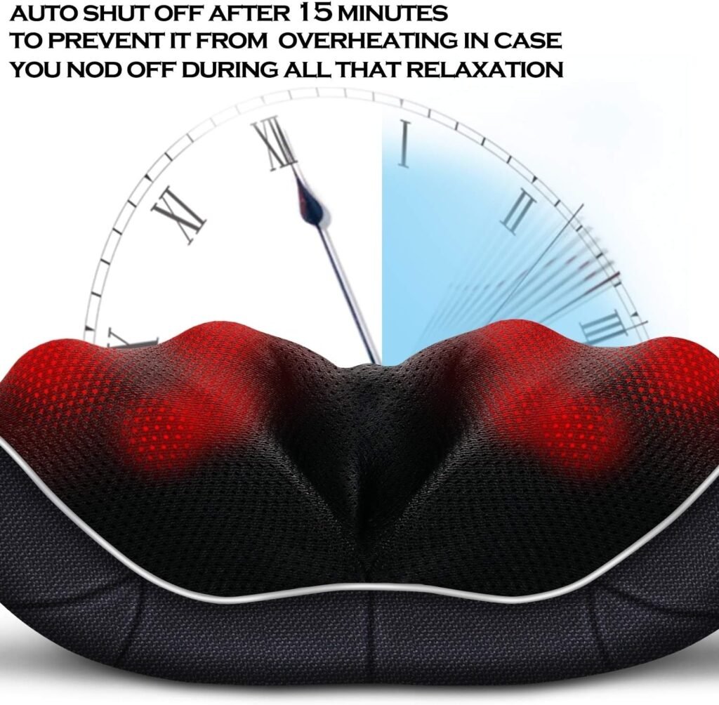 VIKTOR JURGEN Shiatsu Neck and Back Massager with Heat Deep Tissue Kneading Sports Recovery Massagers for Neck, Back, Shoulders, Foot, Relaxation Gifts for Him,Her,Women,Men