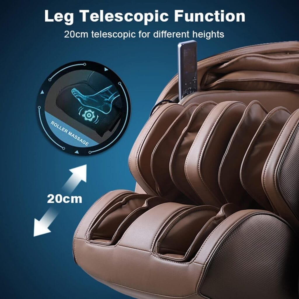 Vvlo Luxury Leisure Massage Chair Full Body 4D Massage Chair SL Track Zero Gravity Shiatsu Massage Chair with Robot Hand Electric AI Smart Recliner for Home Office