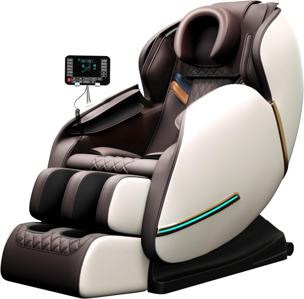 WANSID Massage Chair Recliner with Zero Gravity,Massage Chair Full Body Airbag No Assemble with Bluetooth Speaker, Foot Roller