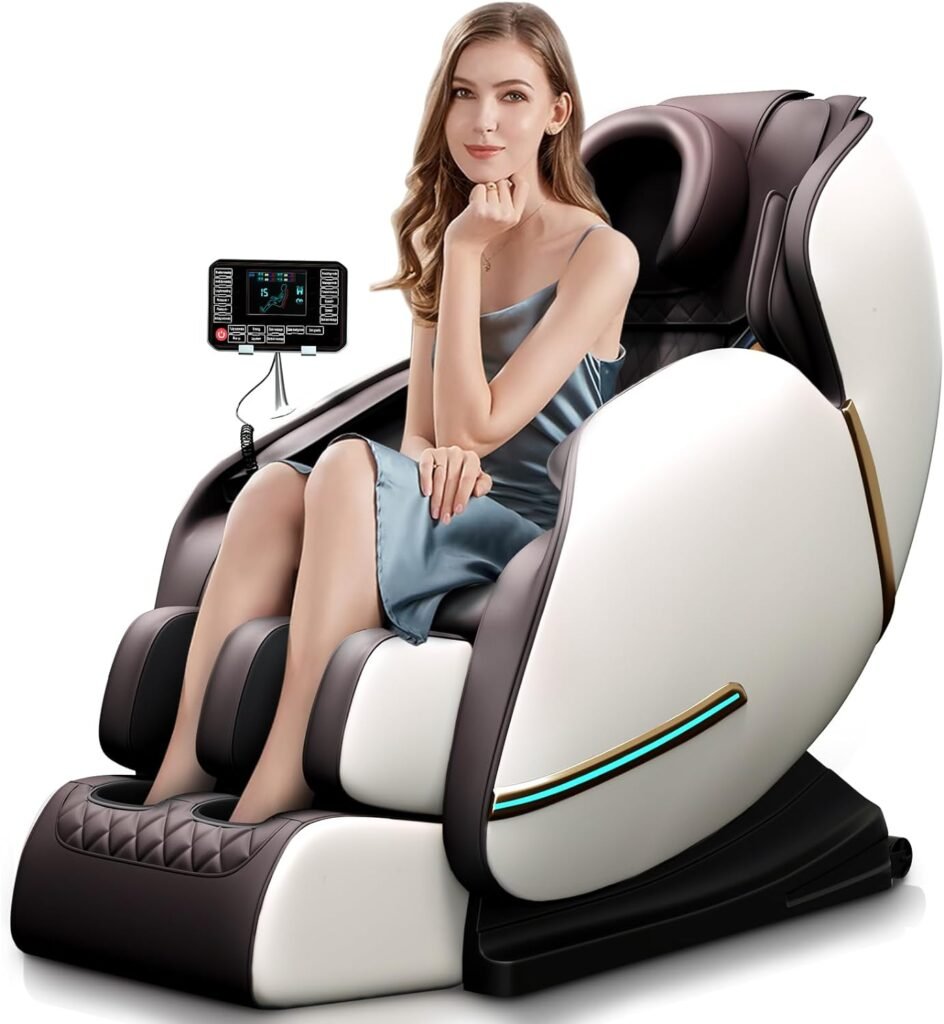 WANSID Massage Chair Recliner with Zero Gravity,Massage Chair Full Body Airbag No Assemble with Bluetooth Speaker, Foot Roller