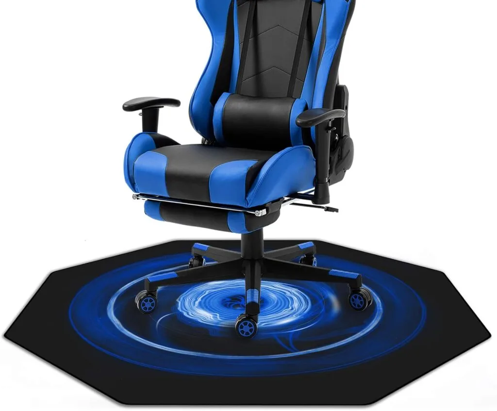 WeGuard Chair Mat for Hardwood Floor 45 X 45 Office Computer Gaming Desk Chair Mat for Hard Floor (Blue)