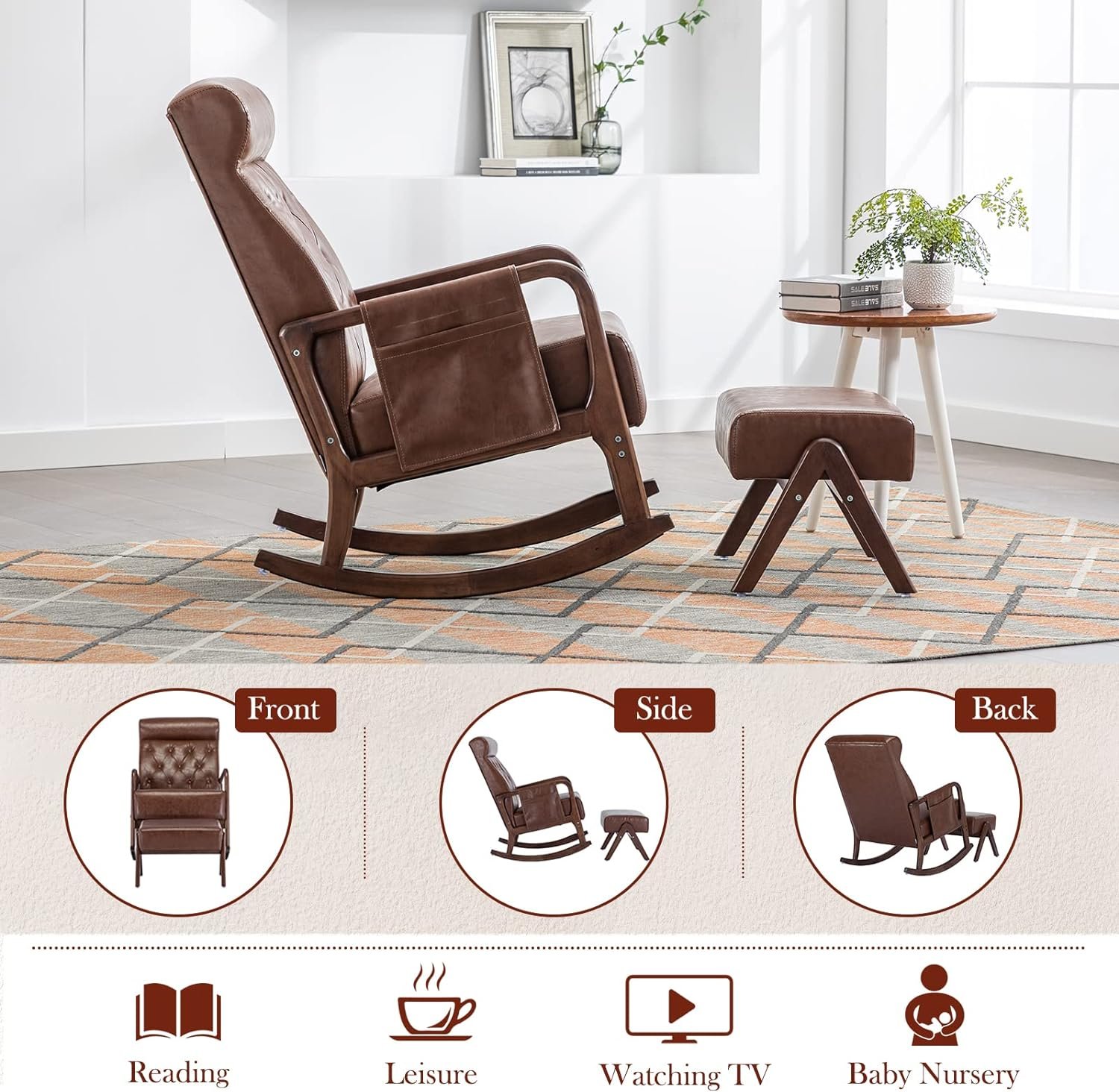 Comfy Rocking Chair with Ottoman Review