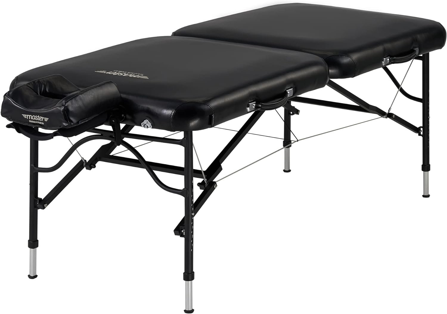 Master Massage 30 StratoMaster LX Ultra-Light Weight Aluminum Portable Massage Table Package- Tattoo Bed- Lash Tables- Black