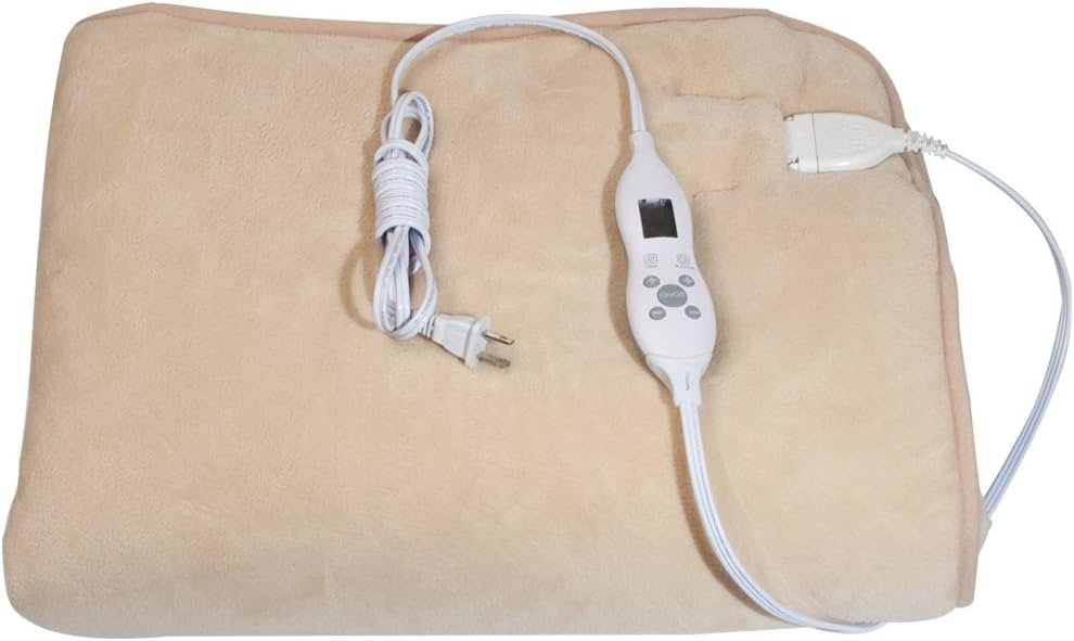 Master Massage ETL Certified Deluxe Fleece Massage Table Warmer Heater Pad Warming Therma Pad, White