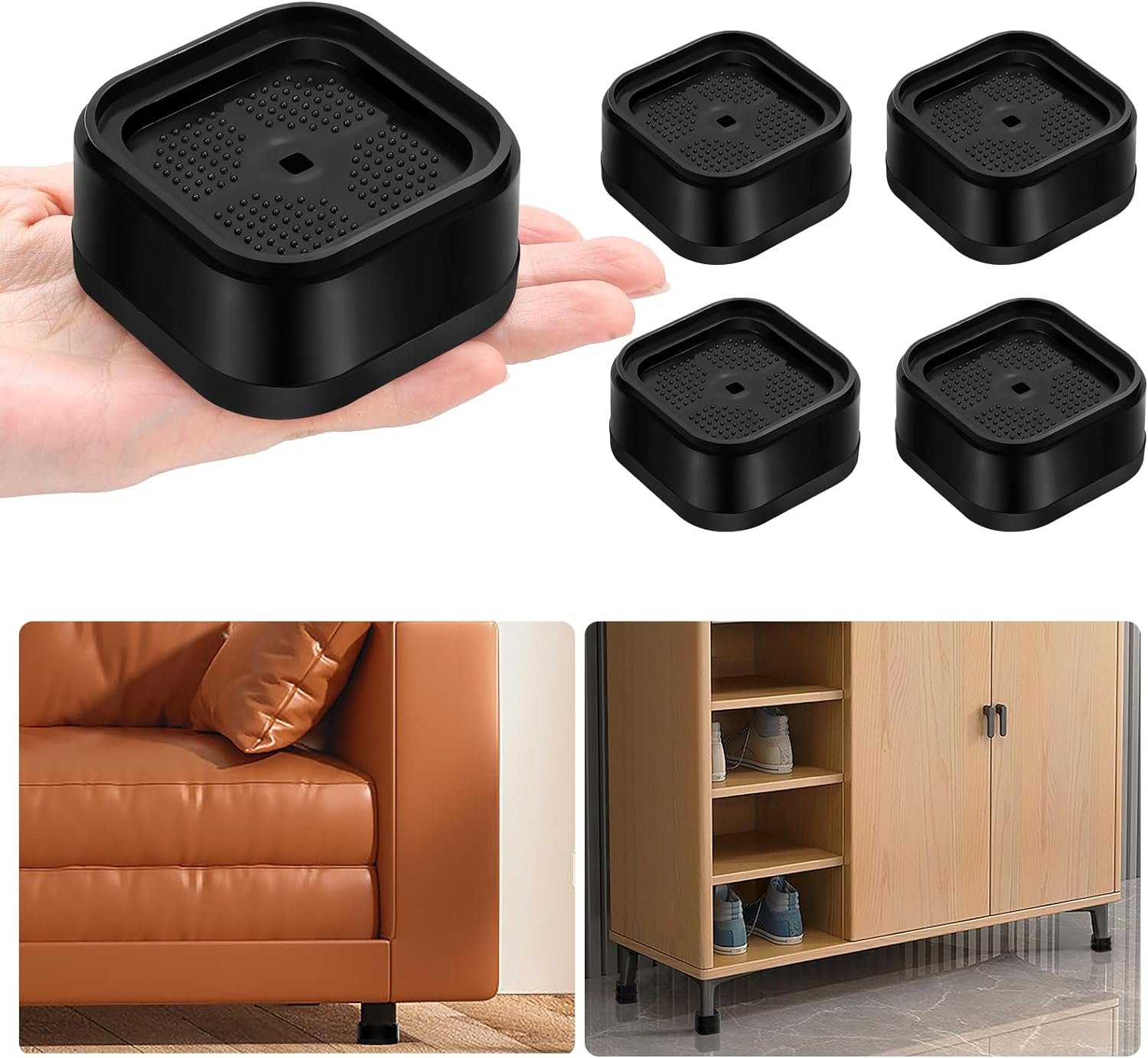 Shouwuhho 4 Pack Furniture Risers Review