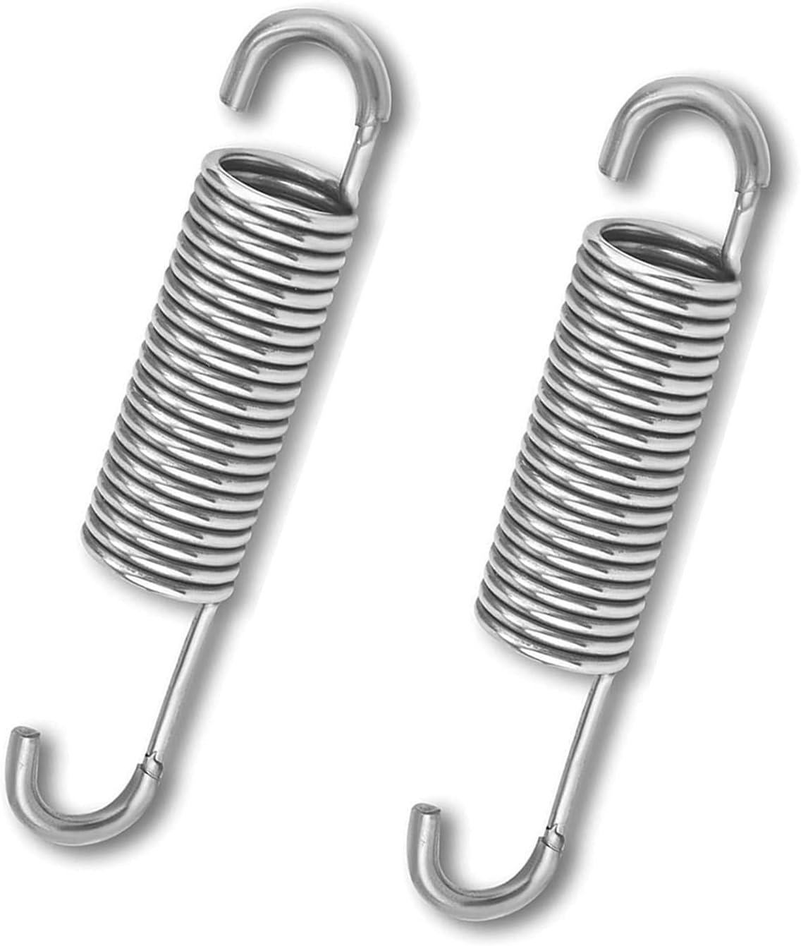 WAO ZONE 2PCS 3-5/8 Stainless Steel Replacement Recliner Sofa Mechanism Recliner Springs - Long Neck Hook Style-Recliner Replacement Parts