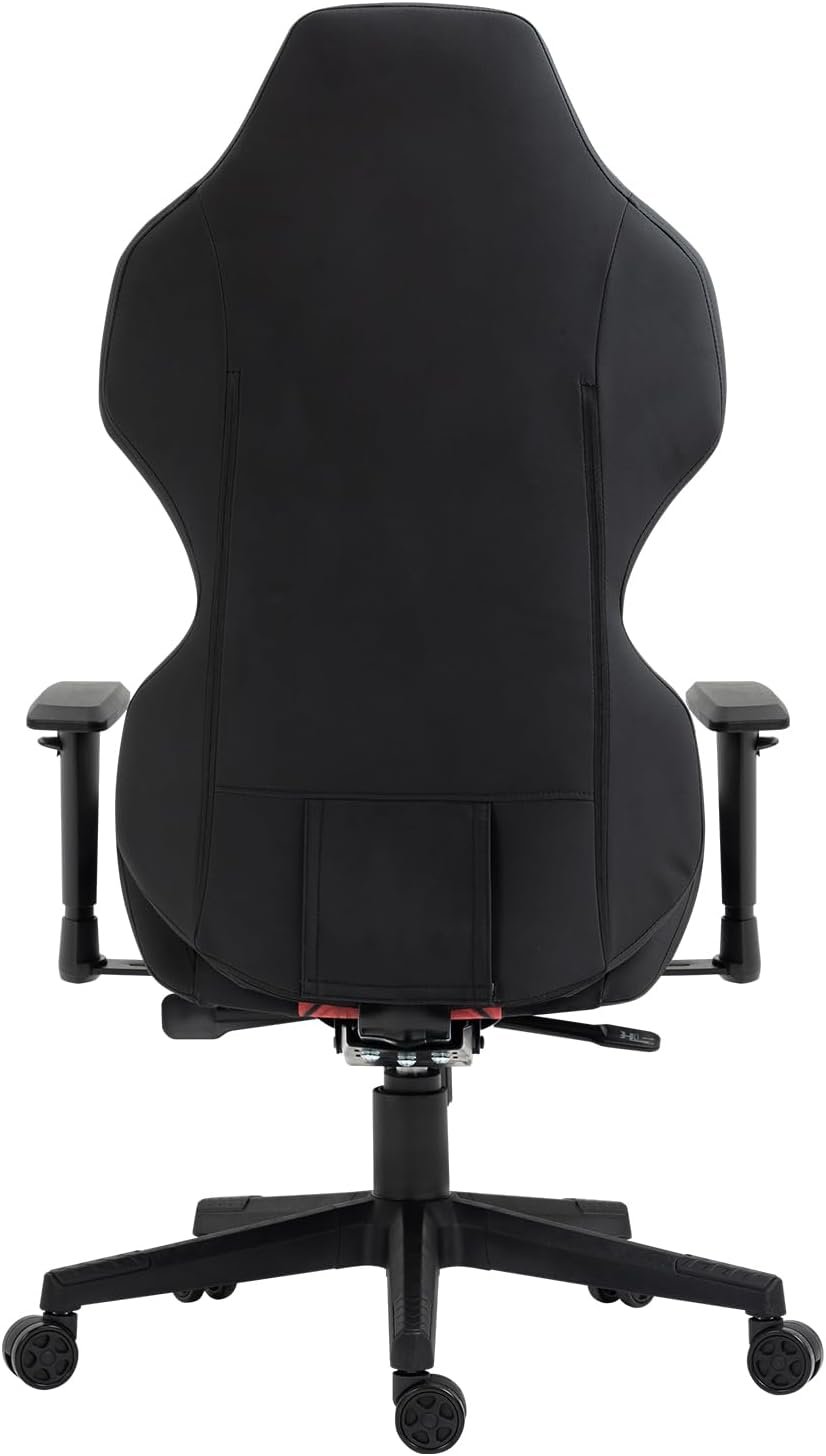 X-VOLSPORT Gaming Chair Ergonomic Office Chair with Armrest and Height Adjustable Desk Chair PU Leather Computer Chair with Lumbar Support Red and Black for Teens Adults Boys Girls