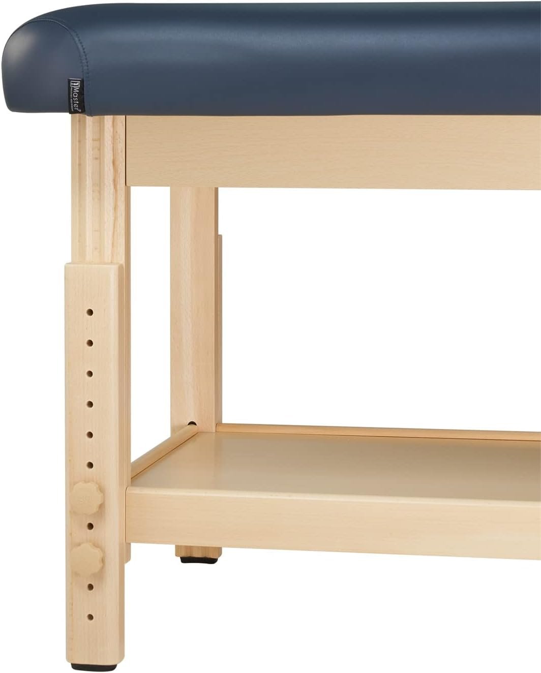 Master Massage 30 Laguna Stationary Massage Table Treatment Clincal Beauty Bed Royal Blue with Shelf