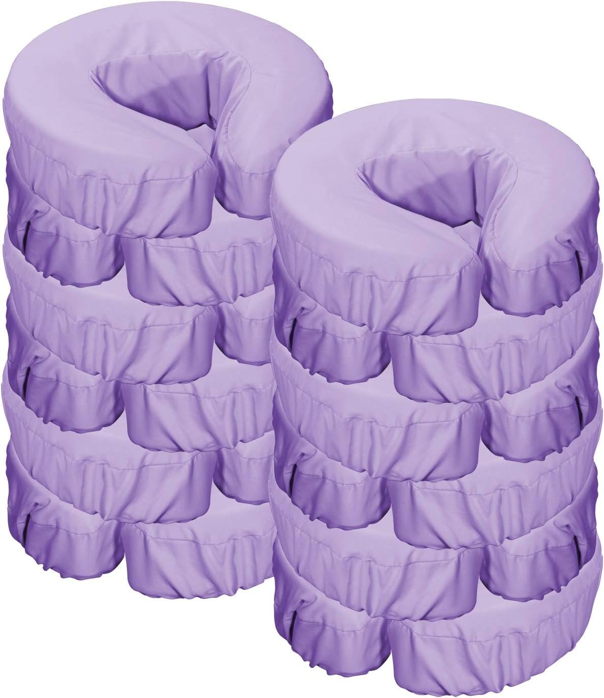 Master Massage Dignity  Luxury Microfiber Massage Table Face Cushion Cover 12piece/ A Set (Purple)