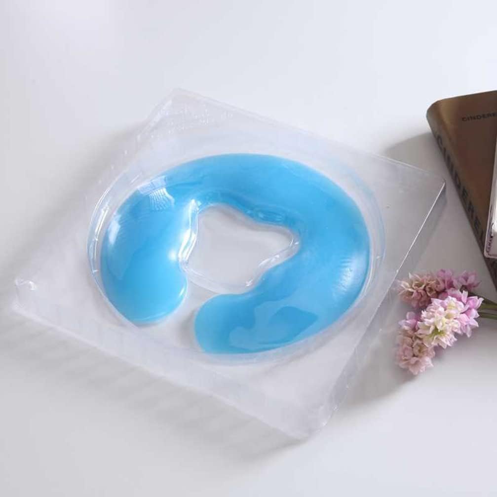 Silicone Face Massage Pillow Spa U Shaped Massage Pillow Spa Gel Pad Face Relax Body Massage Cradle Cushion for Salon Blue